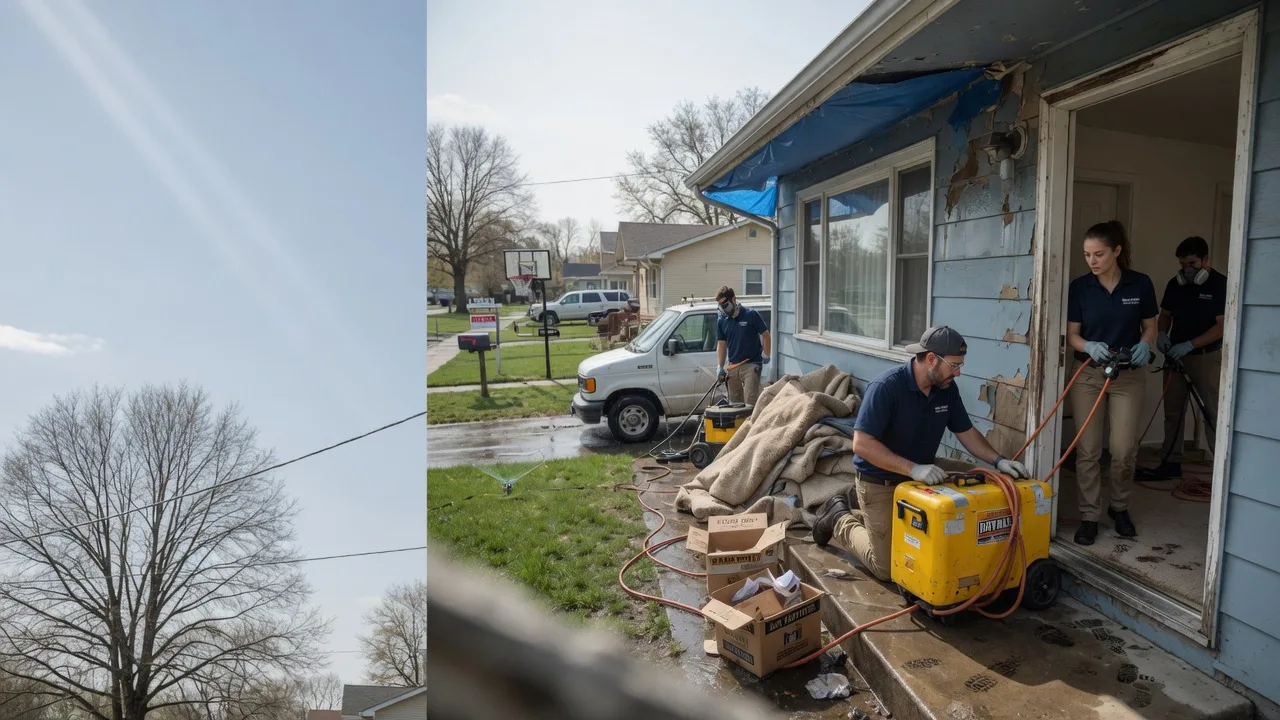 Basement Flood Cleanup in Wellington, OH near me